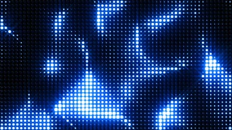 Wall of flashing blue lights. VJ animation. Blue ecology background. Abstract Video stock 324901191