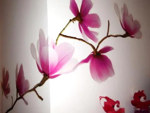 Wall floral pattern Fotos Stock