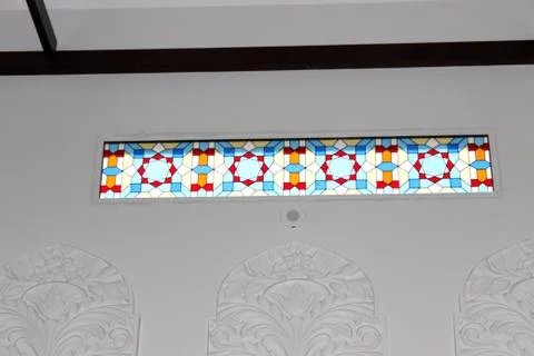 Wall floral pattern Foto stock