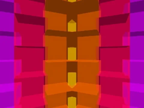 Wall of Flow Loop VGA Video stock 10560341