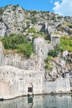 The wall of the fortress Stock Photos