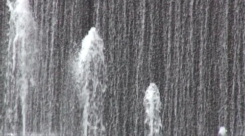 Wall fountain Stock Footage 1100414