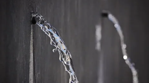 Wall fountains Stock Footage 6162931