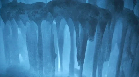 Wall of frozen ice Stock Footage 35736701