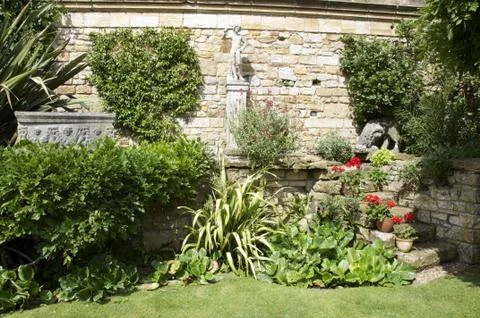 Wall garden Foto stock