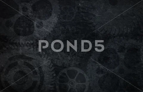 Wall of gears background Stock Illustration