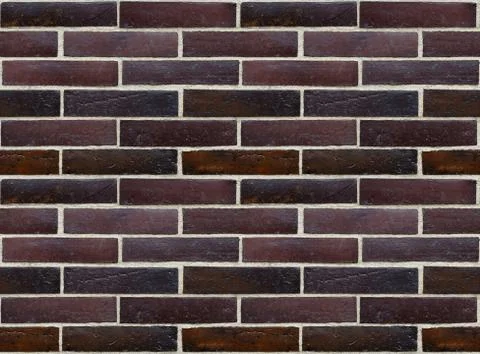 Wall of glazed bricks - precise seamless background Stock Photos