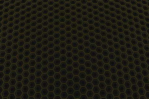 Wall of glowing hexagons Stock Illustration