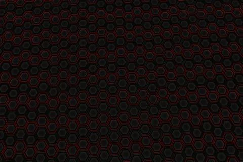 Wall of glowing hexagons Stock Illustration