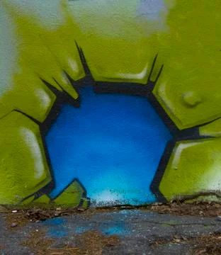 Wall graffiti Stock Photos