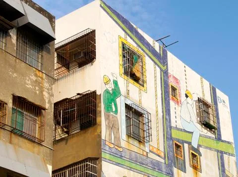 Wall graffiti Foto stock