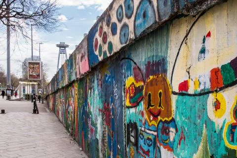 Wall of graffiti Stock-Fotos