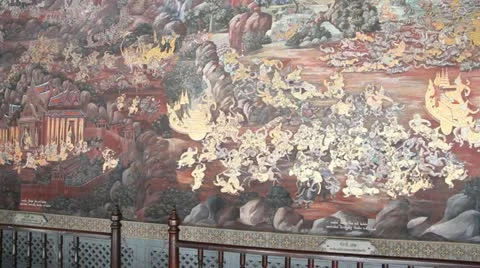 Wall in Grand Palace 库存影片 11183885