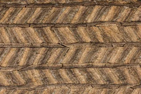 Wall of Grass Sods Stock Photos