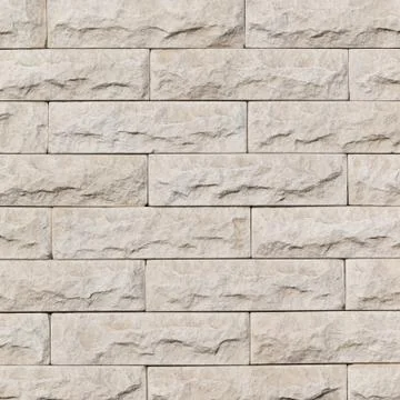 Wall of gray artificial stone Stock Photos