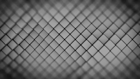 Wall of gray rhombus shapes abstract seamless loop 3D render animation Stock Footage 107487133