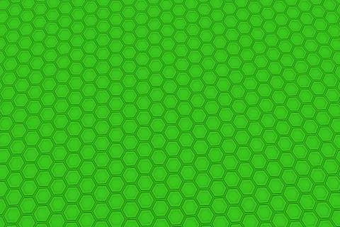 Wall of green hexagons Stock Illustration