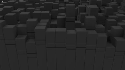 Wall of grey cubes Illustrazione stock