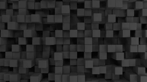 Wall of grey cubes 스톡 일러스트