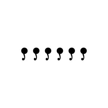 Wall hanger icon. Simple style clothe shop poster background symbol. Wall h.. Stock Illustration