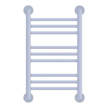 Wall heater icon cartoon vector. Bathroom towel dryer Stock Illustration