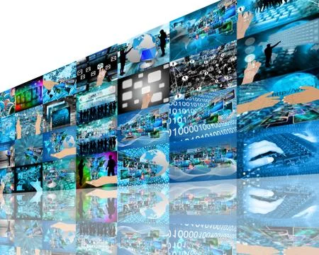 Wall high-tech Stock Illustration