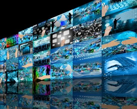 Wall high-tech Illustrazione stock