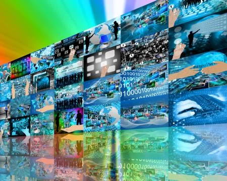Wall high-tech Stockillustratie