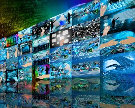 Wall high-tech Stockillustratie
