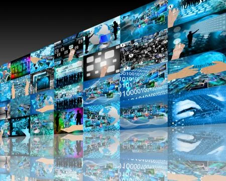 Wall high-tech 库存插图