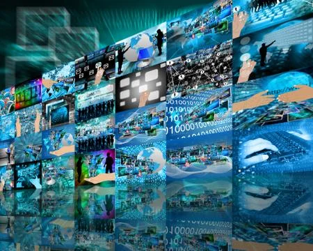 Wall high-tech Stockillustratie