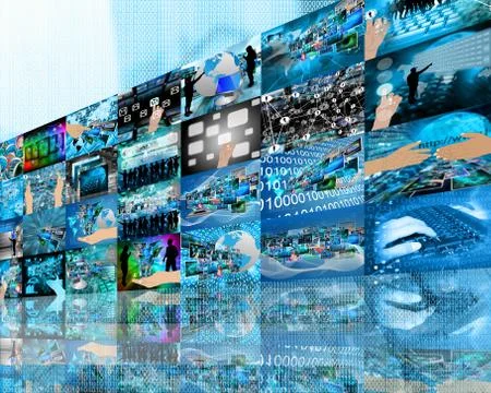 Wall high-tech 库存插图