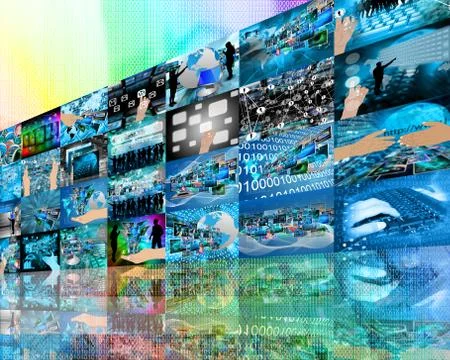 Wall high-tech Stock Illustration