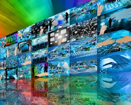 Wall high-tech Illustrazione stock