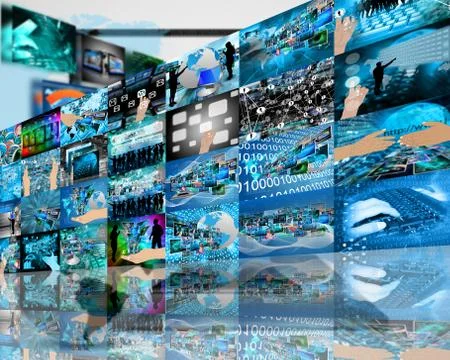 Wall high-tech Stock Illustration