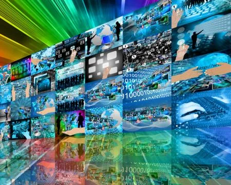 Wall high-tech Stockillustratie