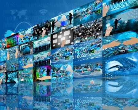 Wall high-tech Illustrazione stock