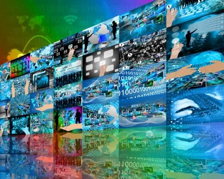 Wall high-tech Stock Illustration