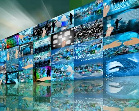 Wall high-tech Stock Illustration