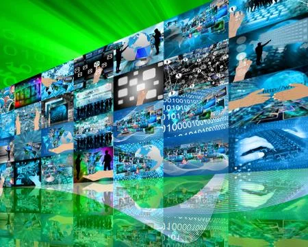 Wall high-tech Stockillustratie