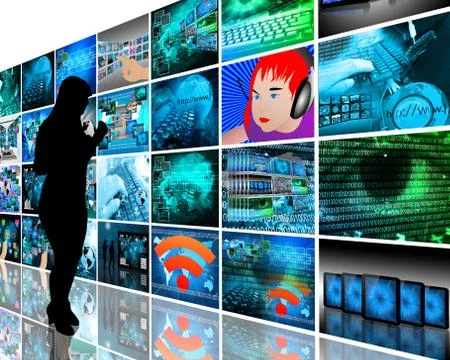 Wall high-tech Stockillustratie