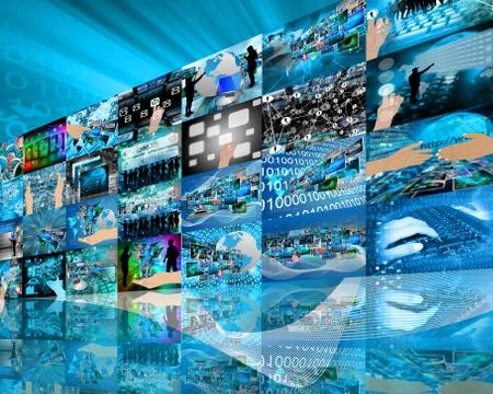 Wall high-tech Stock Illustration