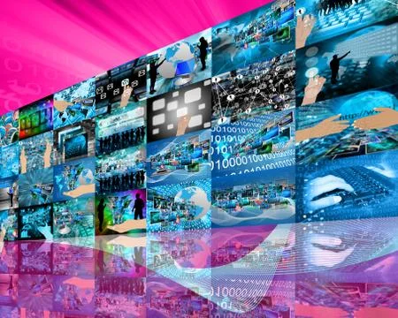 Wall high-tech Stock Illustration