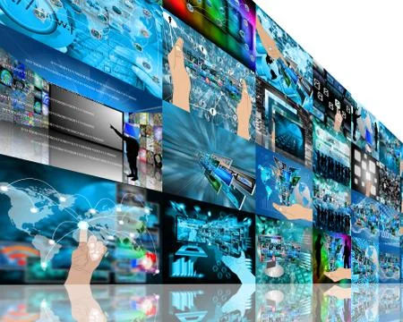 Wall high-tech Illustrazione stock