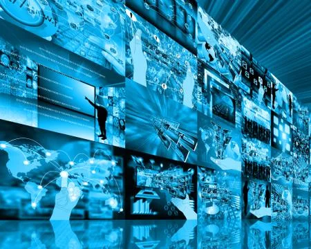 Wall high-tech Stock Illustration