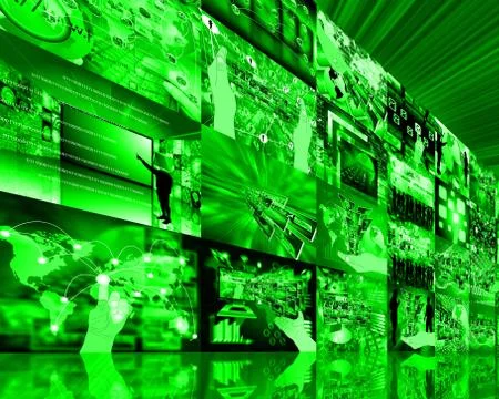 Wall high-tech Illustrazione stock