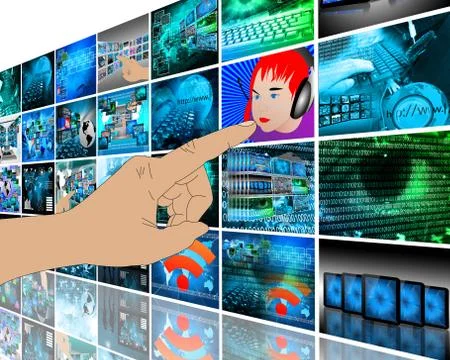 Wall high-tech Illustrazione stock
