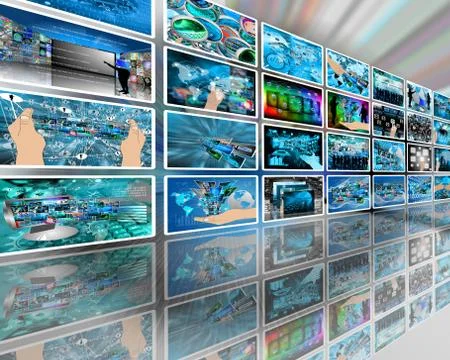 Wall high-tech Stockillustratie