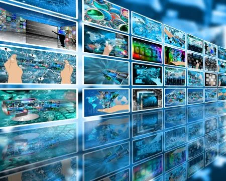 Wall high-tech Illustrazione stock
