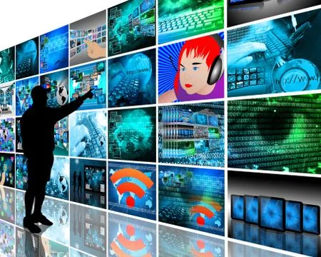 Wall high-tech Stockillustratie